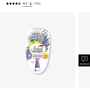 Bic Soleil Escape Razor - 4 pack